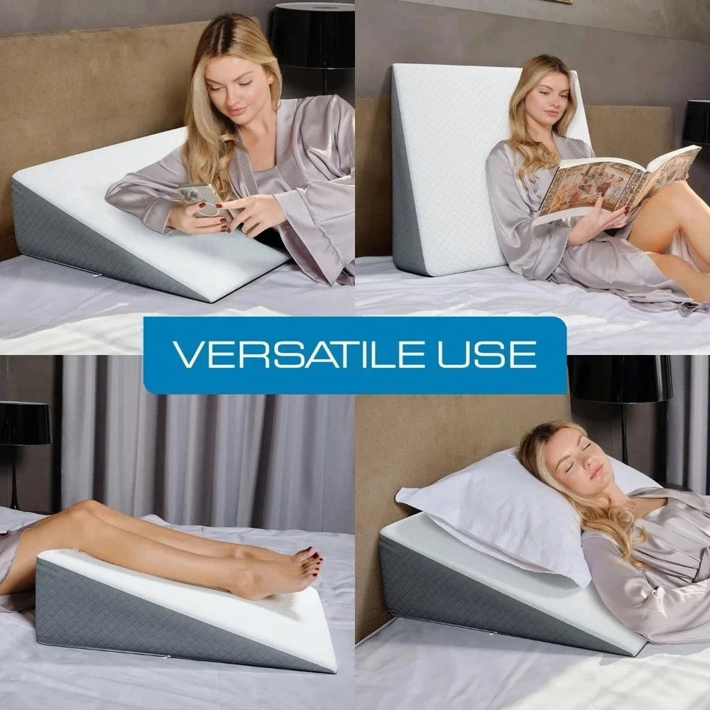 Kolbs Extra Wide Bed Wedge‎ Pillow for Sleep 7.5